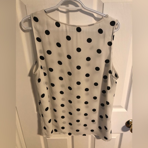 Black and White Polka Dot Tank Top from Penningtons - Picture 2 of 4
